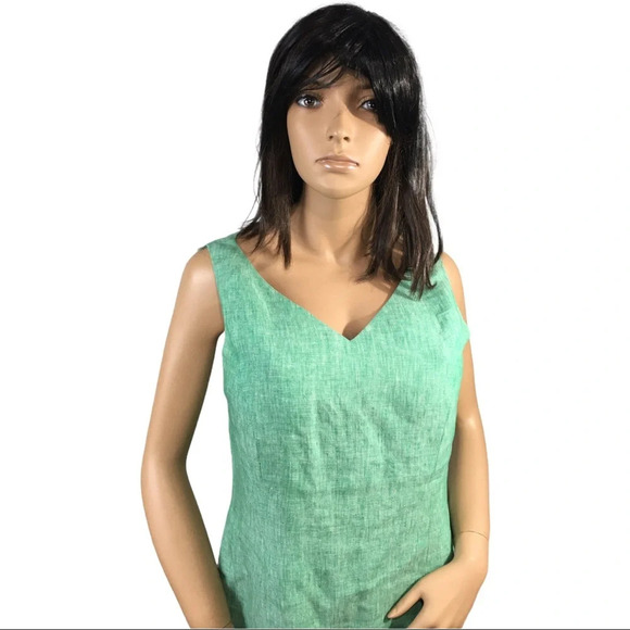 Talbots Designer Brand Linen Full Career Dress 6 - Picture 4 of 8